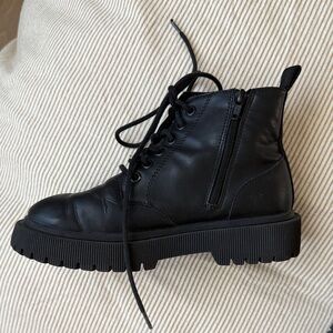 Zara Leather Girls Boots